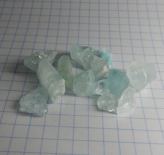 109.5 carat Aquamarine - Hand Select Faceting Gem Rough Crystals - prettyrock.com