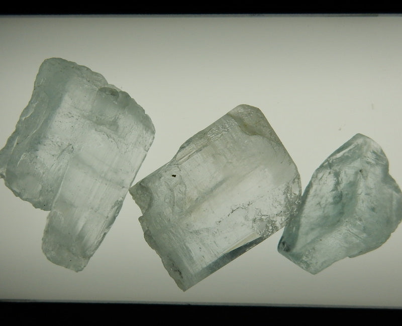 70 carat Aquamarine  - Hand Select Faceting Gem Rough Crystals - prettyrock.com