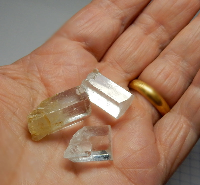 50 carat Aquamarine  - Hand Select Faceting Gem Rough Crystals - prettyrock.com