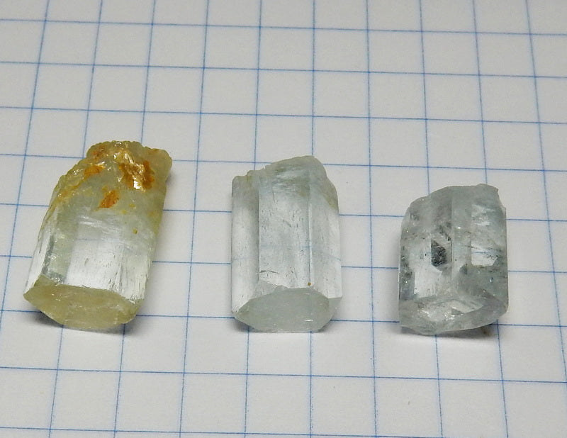 50 carat Aquamarine  - Hand Select Faceting Gem Rough Crystals - prettyrock.com