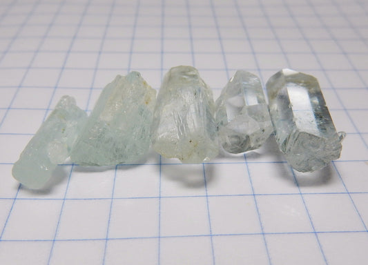 46.5 carats of Aquamarine - Hand Select Faceting Gem Rough Crystals - prettyrock.com