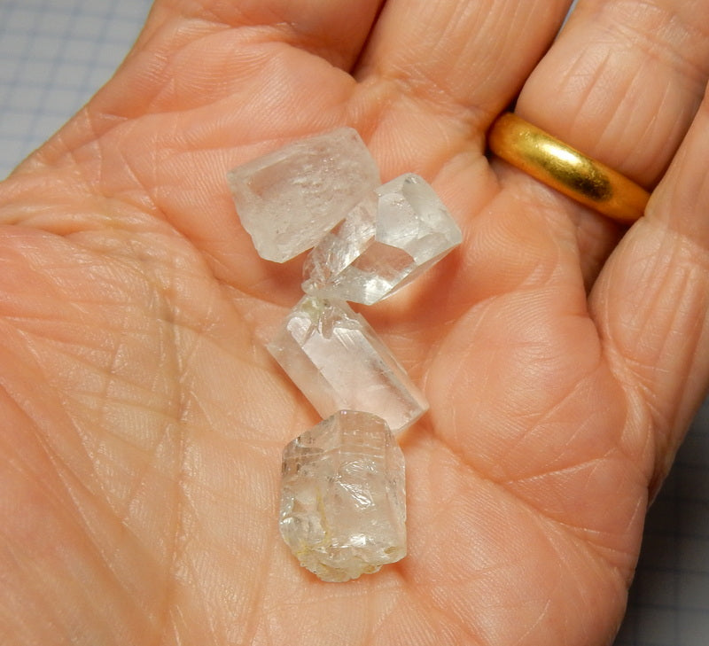 Aquamarine - 31 carats - Hand Select Faceting Gem Rough Crystals - prettyrock.com