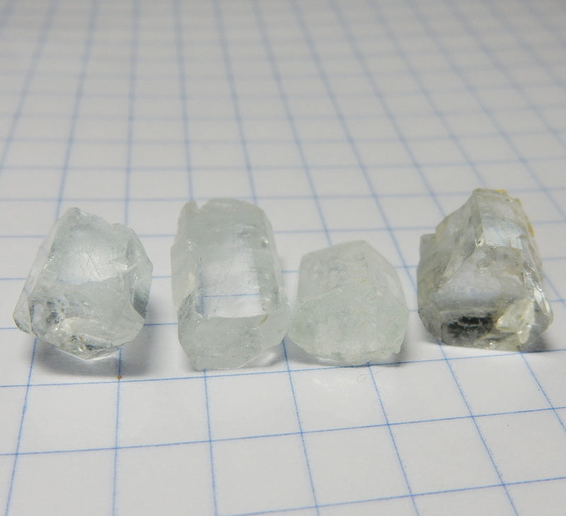 Aquamarine - 31 carats - Hand Select Faceting Gem Rough Crystals - prettyrock.com