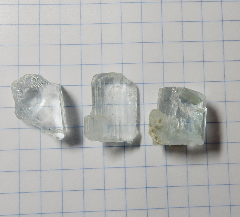 Aquamarine - 63 carats - Hand Select Faceting Gem Rough Crystals - prettyrock.com