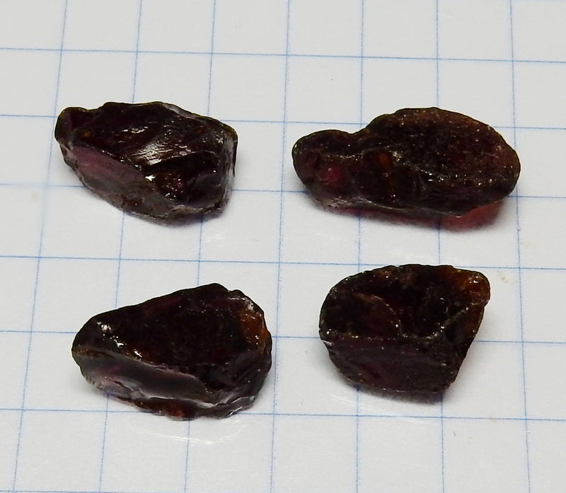 Rhodolite Garnet - 38.40 ct - Hand Select Facet Gem Rough Crystals - prettyrock.com