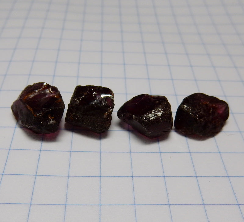 Rhodolite Garnet - 36.35 ct - Hand Select Facet Gem Rough Crystals - prettyrock.com