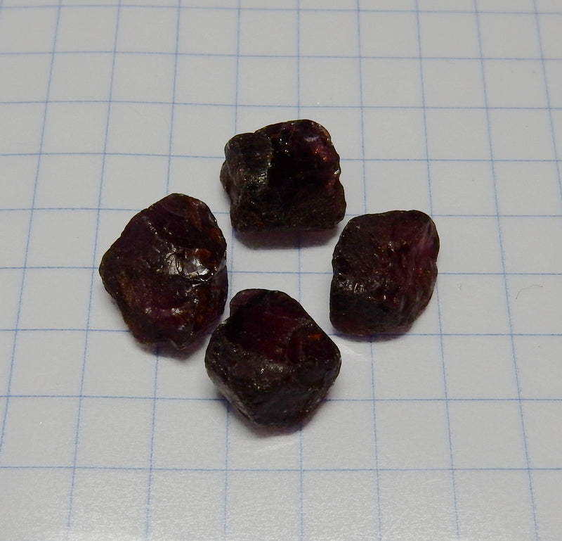 Rhodolite Garnet - 36.35 ct - Hand Select Facet Gem Rough Crystals - prettyrock.com