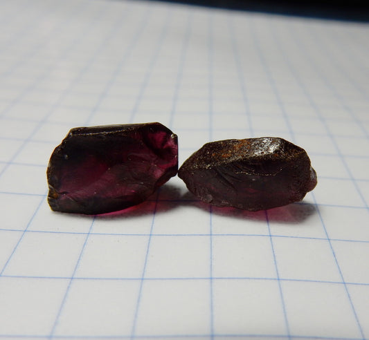 Rhodolite Garnet - 21.73 ct - Hand Select Facet Gem Rough Crystals - prettyrock.com