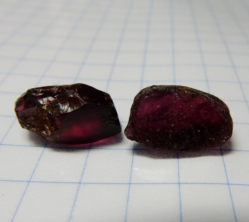 Rhodolite Garnet - 21.73 ct - Hand Select Facet Gem Rough Crystals - prettyrock.com
