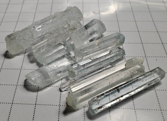 Aquamarine - 41 carats - Hand Select Faceting Gem Rough Crystals - prettyrock.com