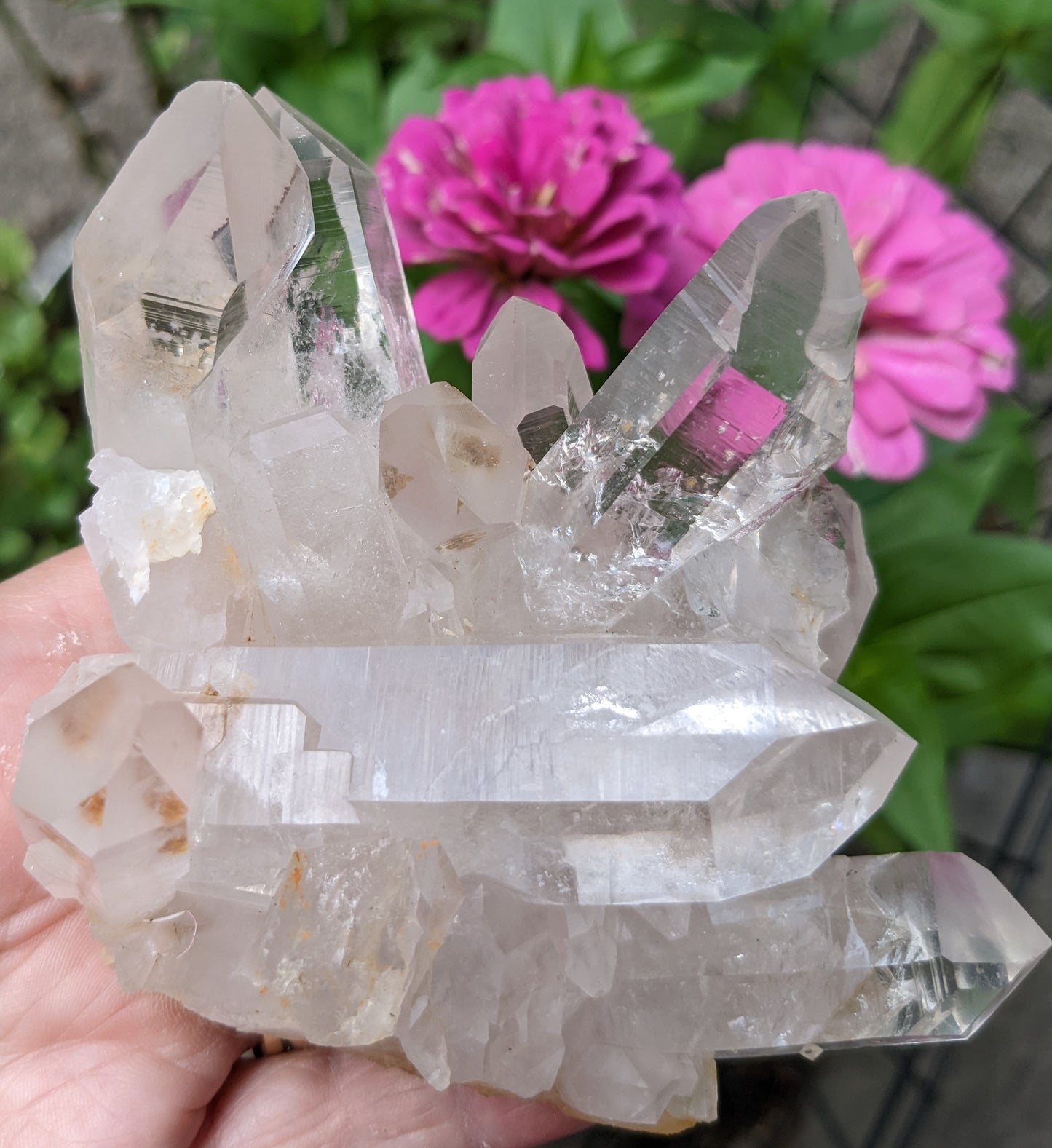 Clear Crystal Quartz Cluster - Mineral Specimen - 1410 ct - prettyrock.com