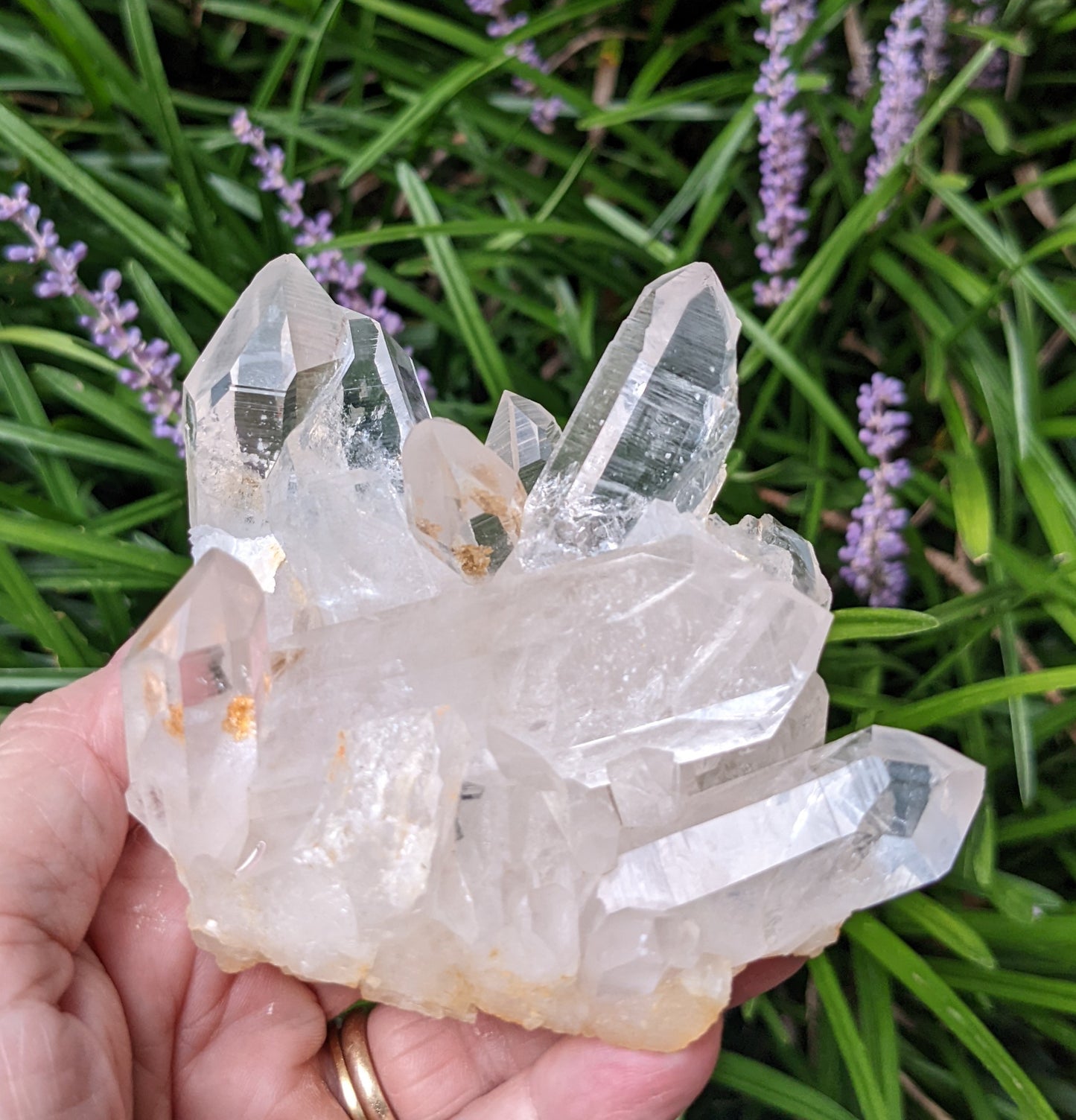 Clear Crystal Quartz Cluster - Mineral Specimen - 1410 ct - prettyrock.com