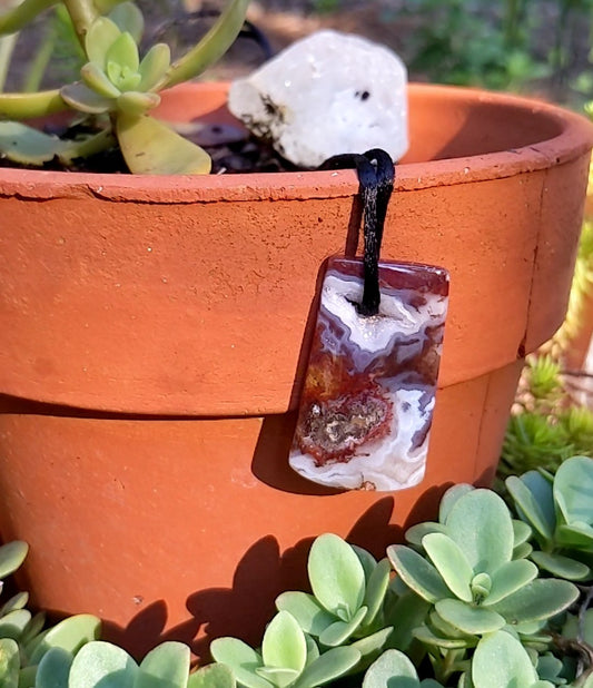 Agate Cabochon Pendant - 50.02 ct - prettyrock.com