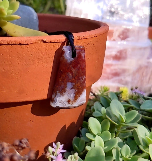 Agate Cabochon Pendant - 51.20 ct - prettyrock.com