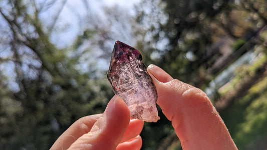 Shangaan Amethyst Smoky Quartz Crystal Mineral Specimen -81.5 ct - prettyrock.com