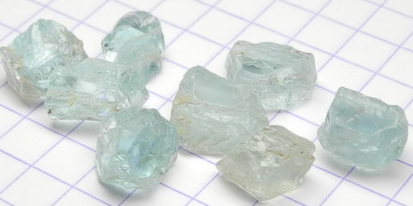 17.5ct Aquamarine  - Hand Select Gem Rough - prettyrock.com