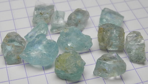 27.45ct Aquamarine  - Hand Select Gem Rough - prettyrock.com