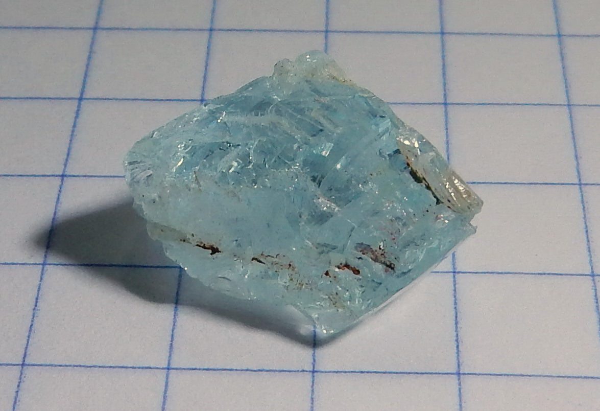 9.77ct Aquamarine  - Hand Select Gem Rough - prettyrock.com