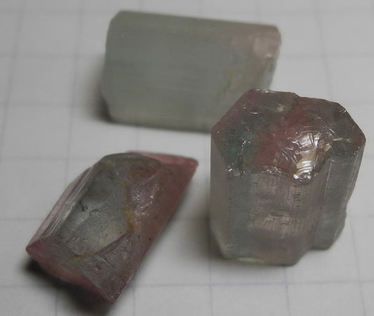 bi-color tourmaline - 38.36ct - Hand Select Gem Rough - prettyrock.com