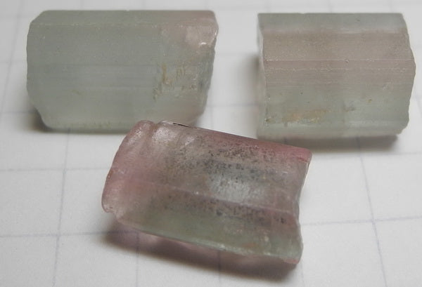 bi-color tourmaline - 38.36ct - Hand Select Gem Rough - prettyrock.com