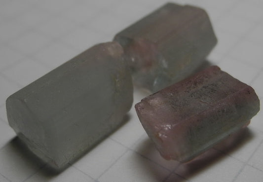bi-color tourmaline - 38.36ct - Hand Select Gem Rough - prettyrock.com