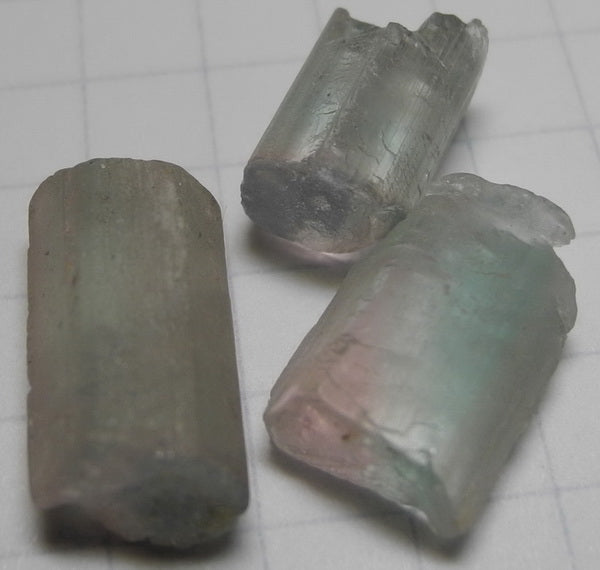 bi-color tourmaline - 27.4ct - Hand Select Gem Rough - prettyrock.com