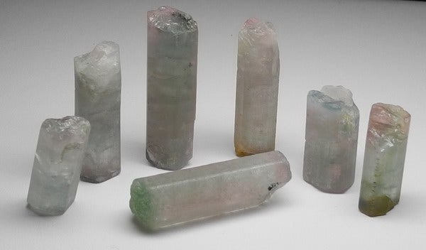 bi-color tourmaline - 197.5ct - Hand Select Gem Rough - prettyrock.com