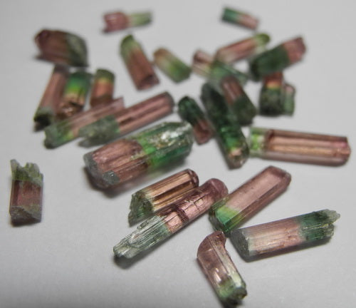 Bi-color Tourmaline - 16.64ct - Hand Select Gem Rough - prettyrock.com