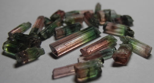 Bi-color Tourmaline - 16.22ct - Hand Select Gem Rough - prettyrock.com