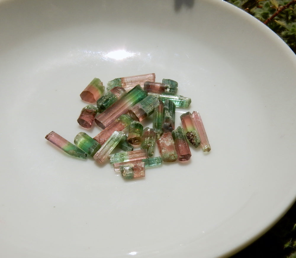 Bi-color Tourmaline - 16.22ct - Hand Select Gem Rough - prettyrock.com