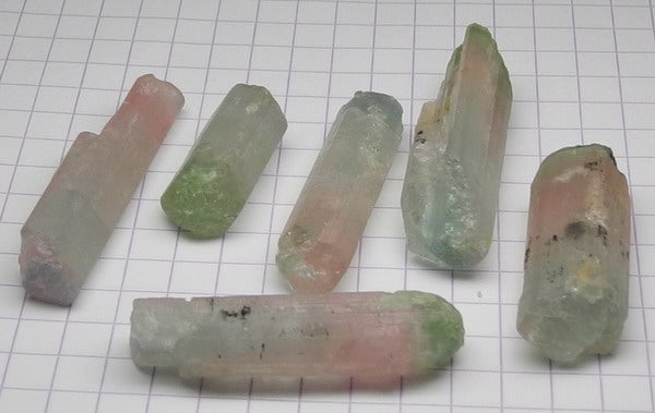 Bi-Color Tourmaline - 130.5ct - Hand Select Gem Rough - prettyrock.com