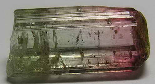 Bi-Color Tourmaline - 11.81ct - Hand Select Gem Rough - prettyrock.com