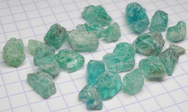 60.5ct Blue Apatite - Hand Select Gem Rough - prettyrock.com