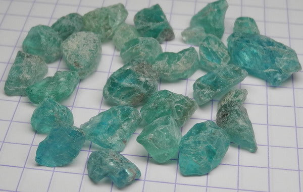 60.5ct Blue Apatite - Hand Select Gem Rough - prettyrock.com