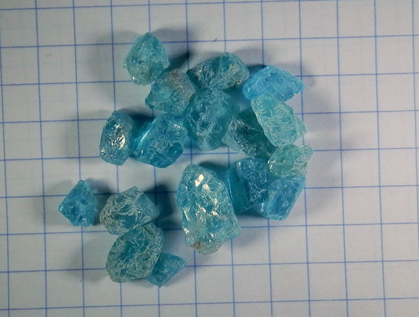 47.07ct Blue Apatite - Hand Select Gem Rough - prettyrock.com