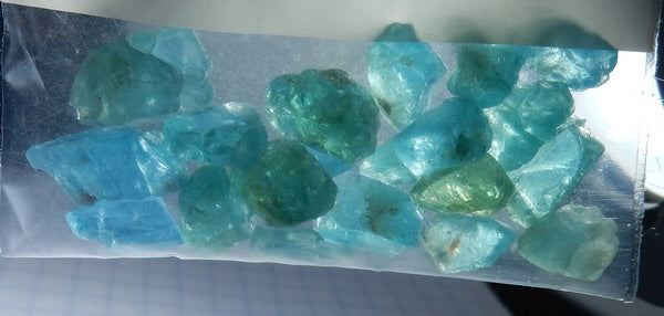 38.86ct Blue Apatite - Hand Select Gem Rough - prettyrock.com