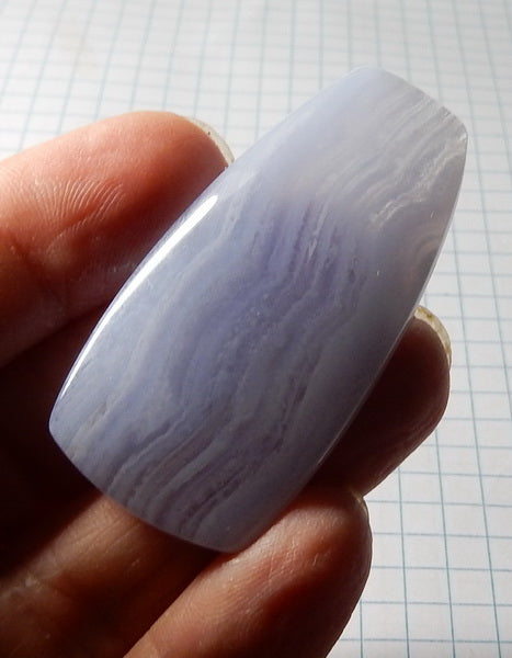 Blue Lace Agate Cabochon - prettyrock.com