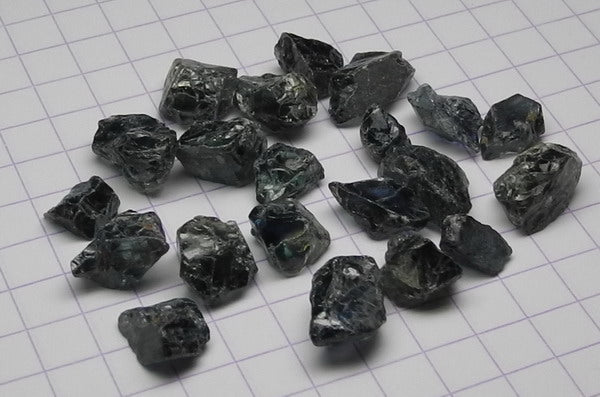 Blue Sapphire - 43.5ct - Hand Select Gem Rough - prettyrock.com