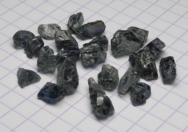 Blue Sapphire - 33.21ct - Hand Select Gem Rough - prettyrock.com