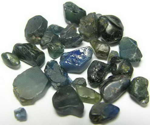 Blue Sapphire - 55.46ct - Hand Select Gem Rough - prettyrock.com