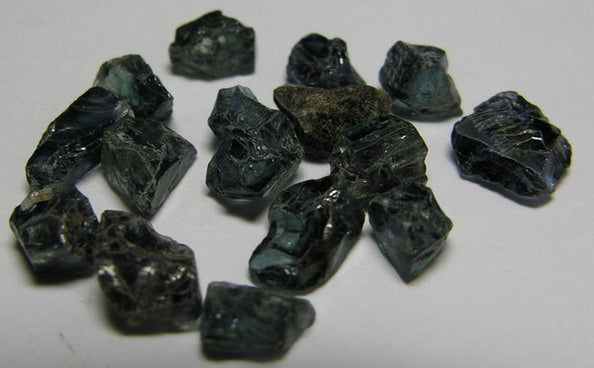 Blue Sapphire - 28.39ct - Hand Select Gem Rough - prettyrock.com