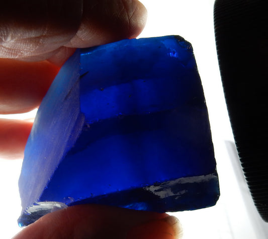 Cobalt Blue Synthetic CZ - 990ct - Hand Select Gem Rough - prettyrock.com
