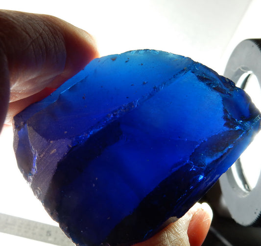 Cobalt Blue Synthetic CZ - 990ct - Hand Select Gem Rough - prettyrock.com