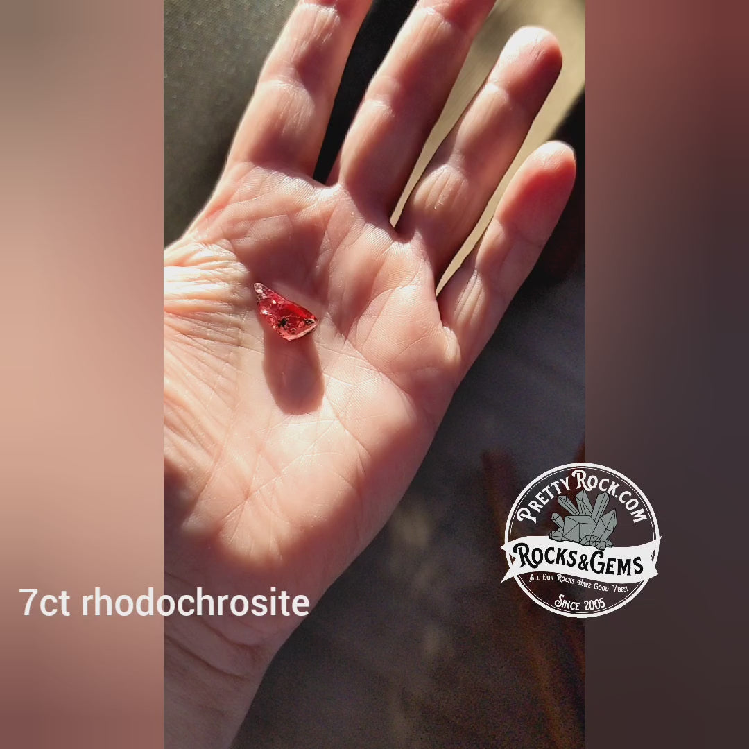 Rhodochrosite - 7ct - Hand Select Gem Rough - prettyrock.com