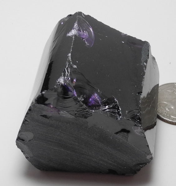 Dark Amethyst Synthetic CZ - 1919ct - Hand Select Gem Rough - prettyrock.com