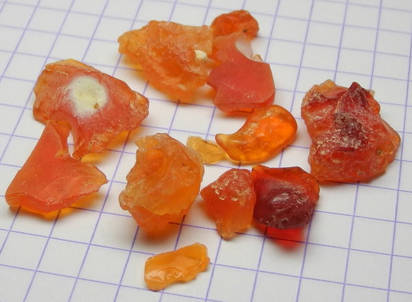 Fire Opal - 27.93ct - Hand Select Gem Rough - prettyrock.com