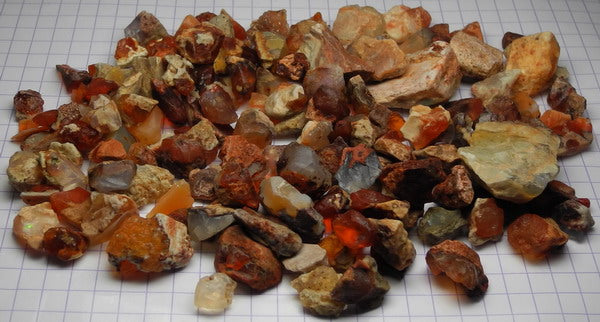 Fire Opal - 431.5ct - Hand Select Gem Rough - prettyrock.com