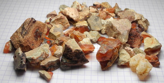 Fire Opal - 527ct - Hand Select Gem Rough - prettyrock.com