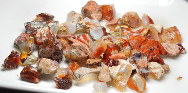 Fire Opal - 581ct - Hand Select Gem Rough - prettyrock.com