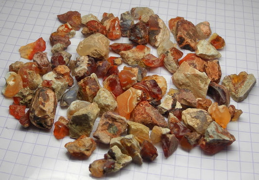 Fire Opal - 262.5ct - Hand Select Gem Rough - prettyrock.com